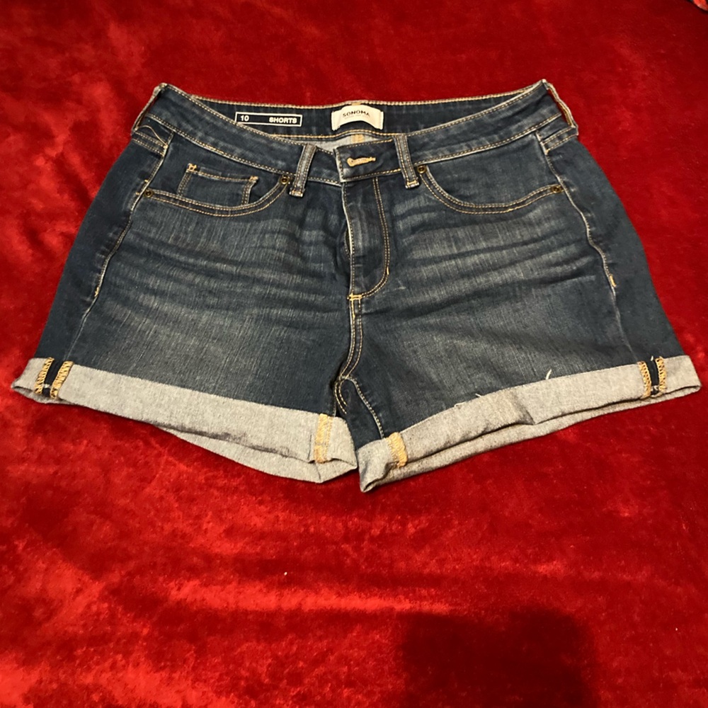 Sonoma size 10 women’s short jean shorts